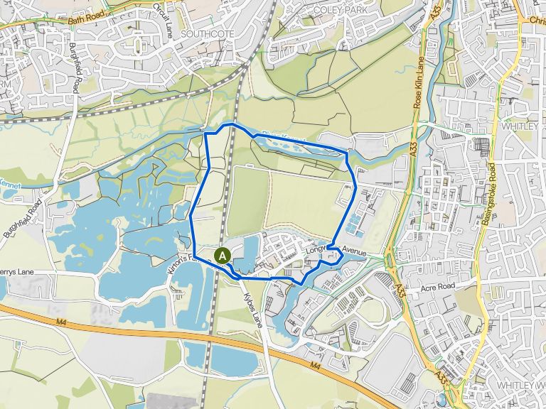 Fobney Island Nature Reserve & Reading Green Park loop | hike | Komoot